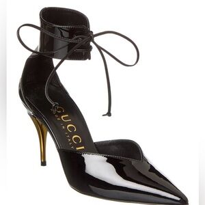 Brand New* NWT* Gucci-Black Patent Leather Stiletto *